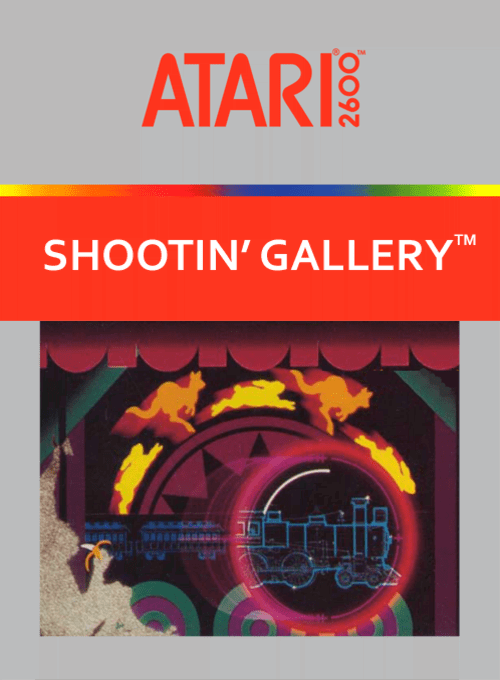 Shootin' Gallery box art for Atari 2600